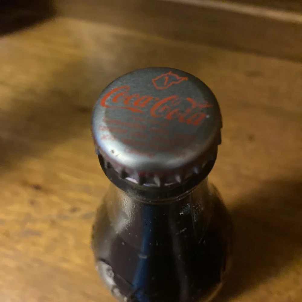 Coca Cola 75th Anniversary Commemorative 10 oz Coke Bottle Beckley 1902- 1977